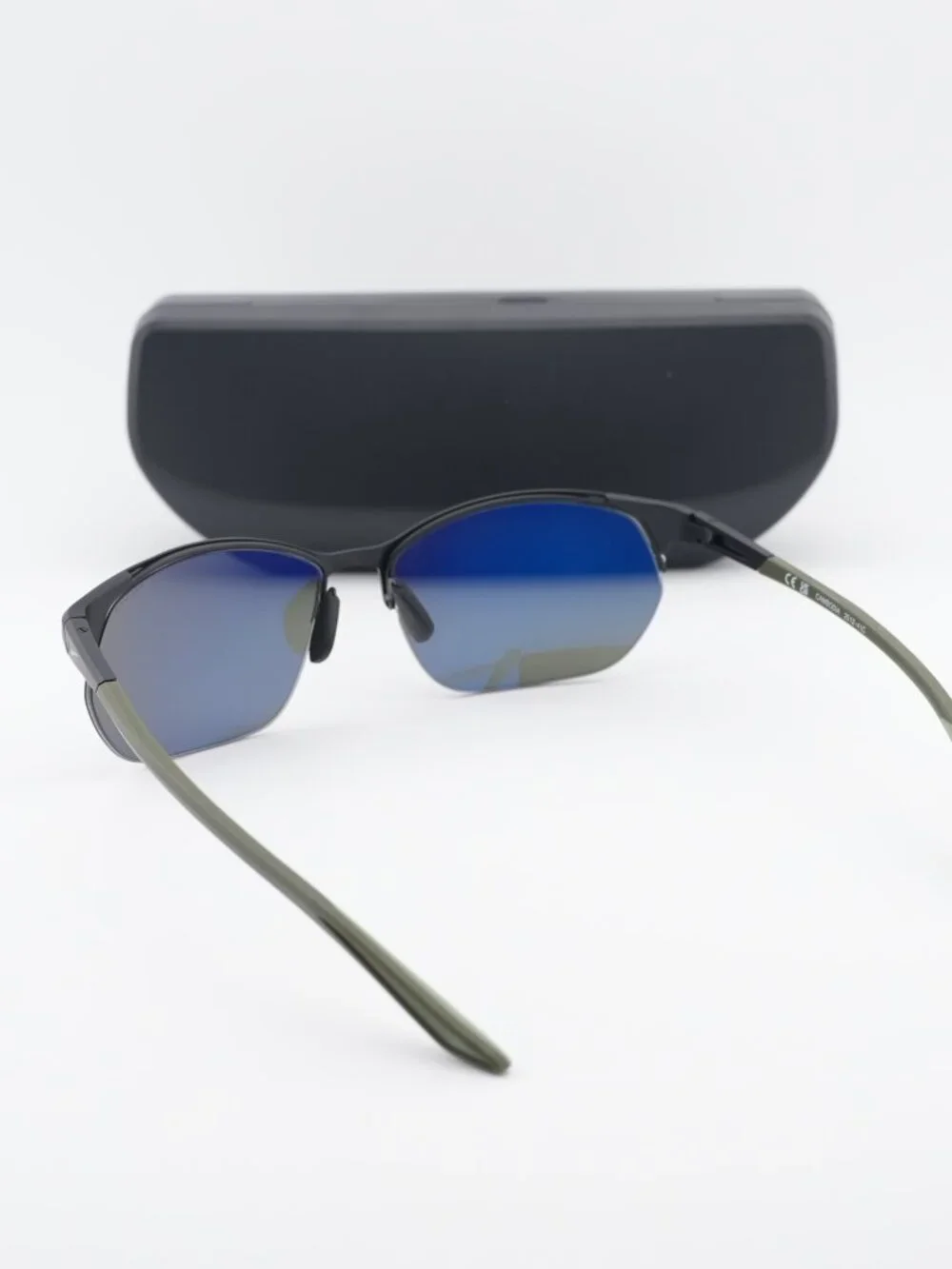 NIKE MODERN METAL ZONE N IU3289X 011 Square Sunglasses - Black / Green